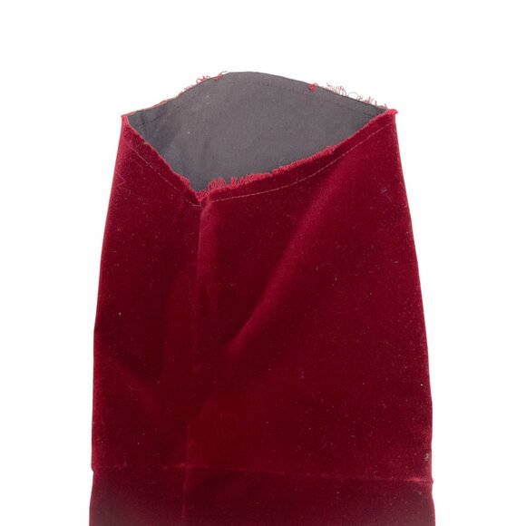 Dries van Noten Red Velvet Beaded Sleeves - Picture 4 of 6